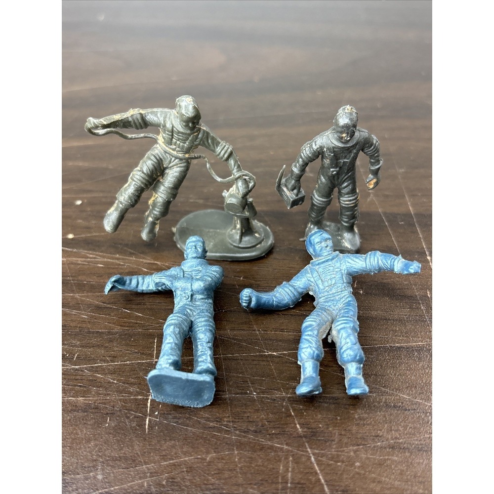 Marx Tom Corbett Space‎ Patrol 1950s Vintage Playset Figures Set of 4